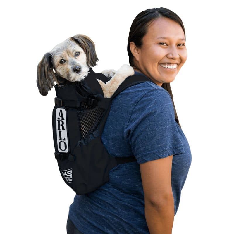 sac à dos de transport et randonnée pour chien idéal pour faire du vélo ou du scooter K9 Sport Sack Air 2
