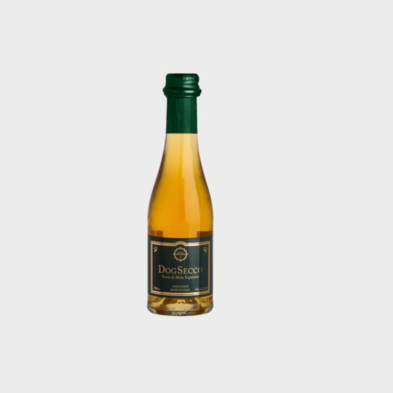 boisson pour chien festive en forme de bouteille de prosecco "DogSecco" Dolci Impronte