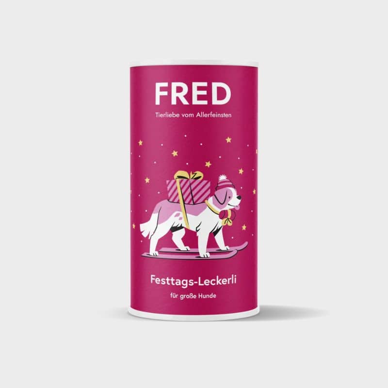 Friandises pour chien très gourmandes en forme d'os sécable de Fred & Felia