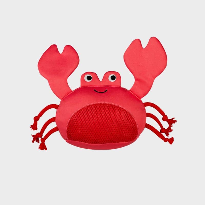 jouet flottant pour chien idéal pour l'été : "Claws" le crabe par Splash Mates Fringe