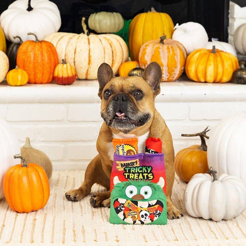 Jouet interactif et d'occupation, peluche de fouille en forme de sachet de bonbons Halloween Tricky Treats Fringe Petshop