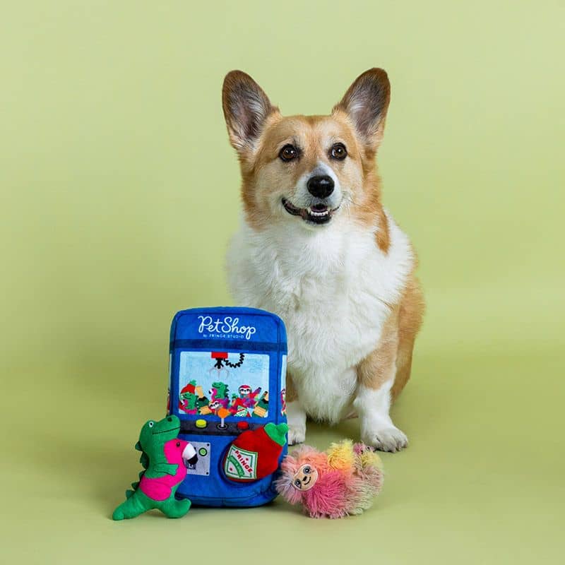 Corgi avec jouet attrape peluches interactif fête foraine pour chien de la marque Fringe Studio Pet Shop