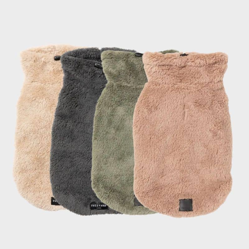 Pull polaire pour chien confortable et chaud disponible en 4 couleurs de Fuzzyard