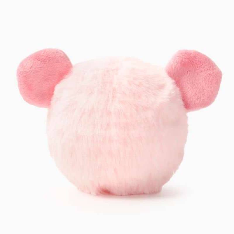 Jouet balle avec squeaker de la marque Hugsmart en forme de cochon farm friendz toute douce à lancer