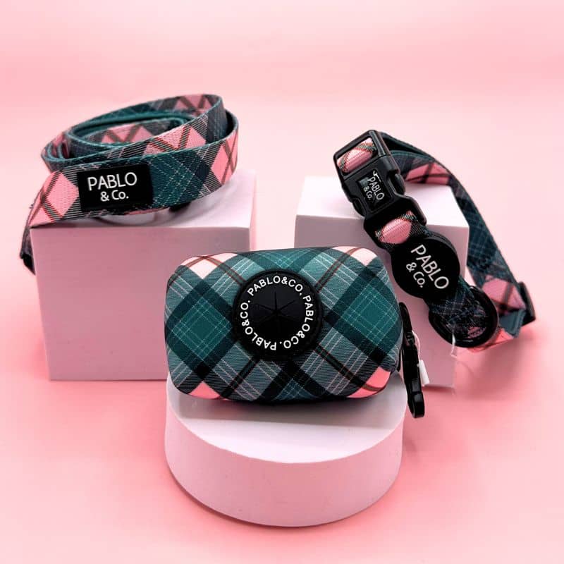 Collection d'accessoires pour chien de Pablo & Co - motif tendance Patch's plaid