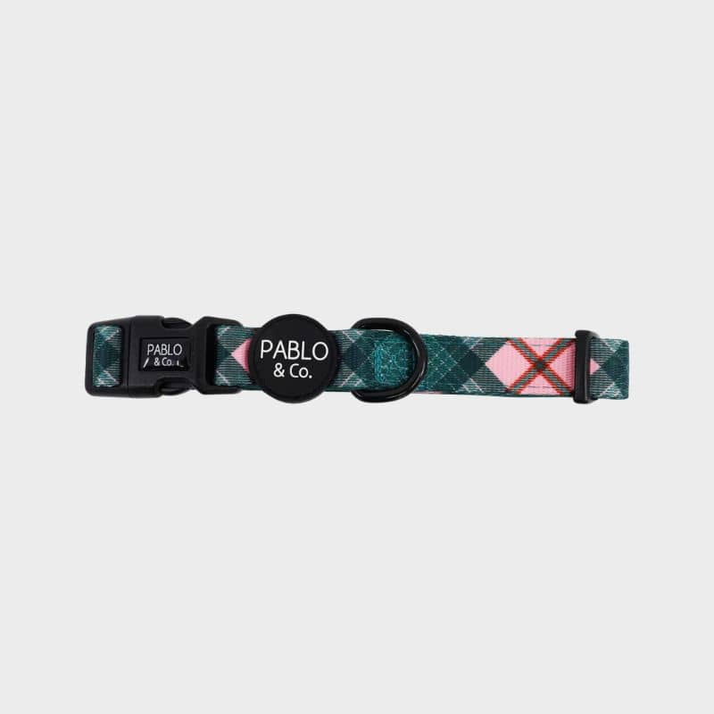 Collier en tissu pour chien de Pablo & Co - motif tendance Patch's plaid