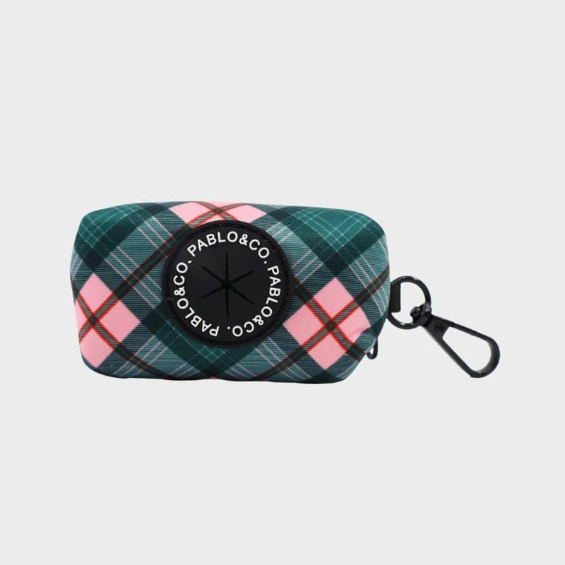 Distributeur de sa à déjection pour chien motif Patch plaid  de Pablo & Co - motif tendance