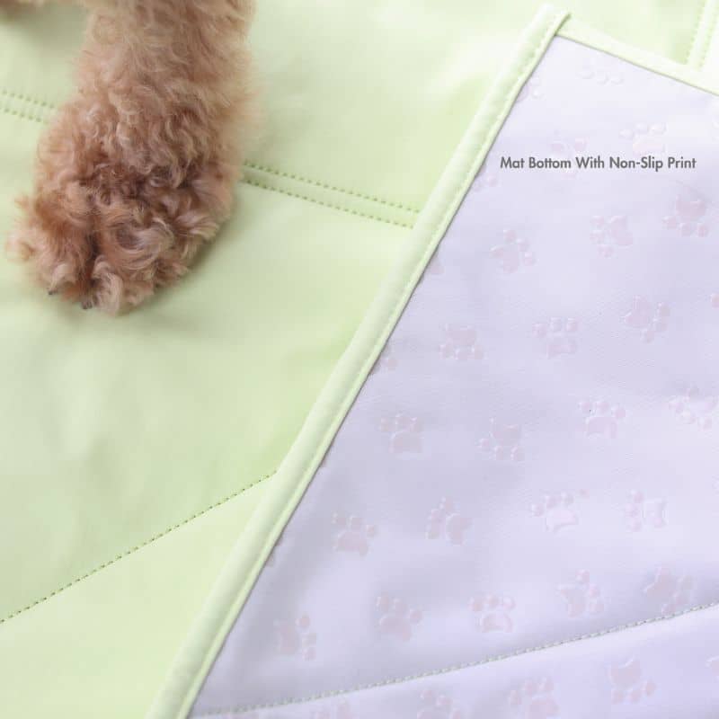 Jouir Travel Mat Pups & Bubs : tapis de voyage léger pour chien avec base antidérapante