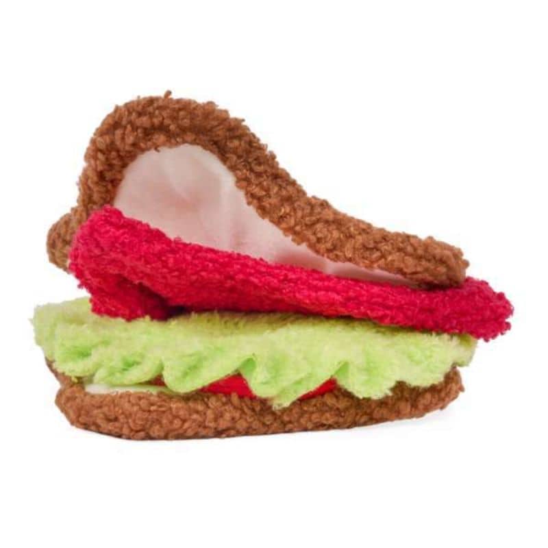 Jouets de fouille et d'occupation pour chien en forme de sandwich de la marque Zippypaws avec des cachettes