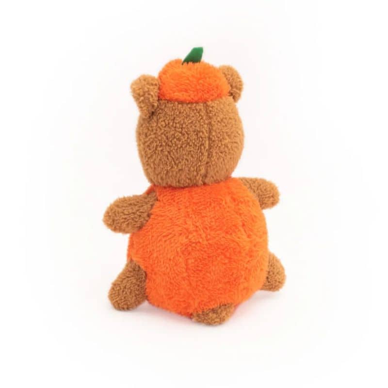 jouet halloween pour chien peluche qui couine en forme d'ourson citrouille Cheeky Chumz Pumpkin Bear Zippypaws