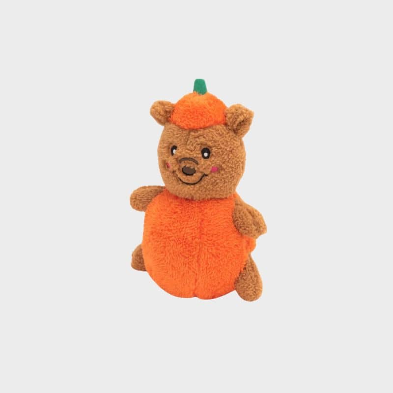 jouet halloween pour chien peluche qui couine en forme d'ourson citrouille Cheeky Chumz Pumpkin Bear Zippypaws